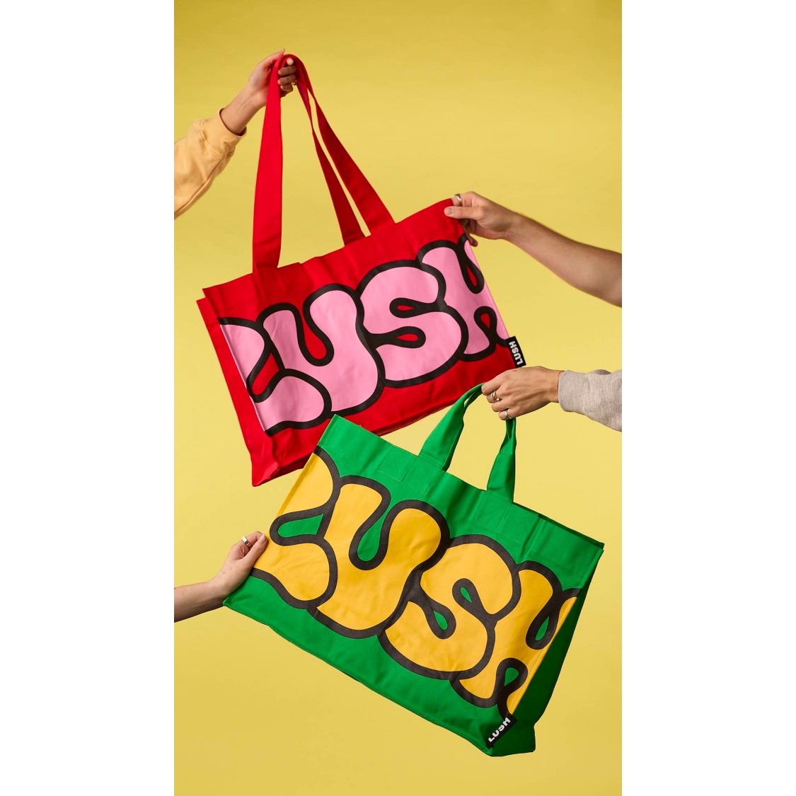 Retro Bubble Lush Big Bag - Red - Image 10